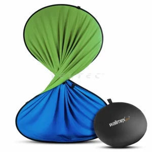 walimex pro Falthintergrund grün/blau, 200x230 cm Zertifiziert