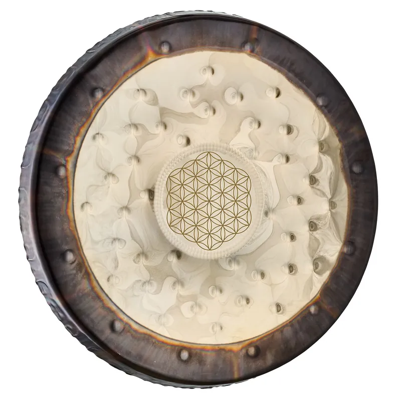 Preisreduziert SGFOL22 Sonic Energy 22" Soundscape Gong, Blume des Lebens Flower of Life