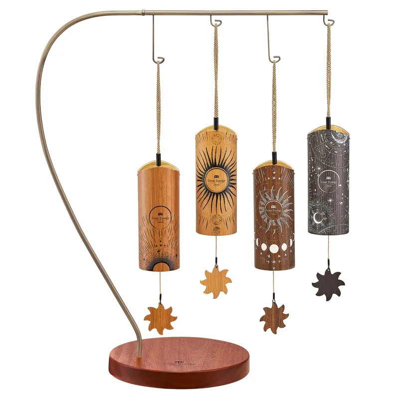 CBCS4SET Sonic Energy 4-teiliges Cosmic Bamboo Chime Set, inkl. Ständer Must-Have