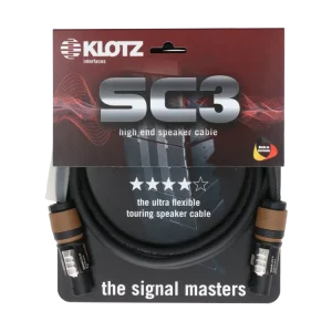 Garantierte Lieferung SC-3 Speaker Kabel schwarz 10m