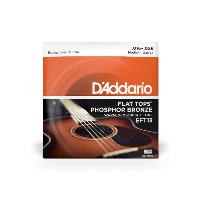Nur Für Kurze Zeit EFT13 Flat Tops, Medium, 16-56 Resophonic Guitar