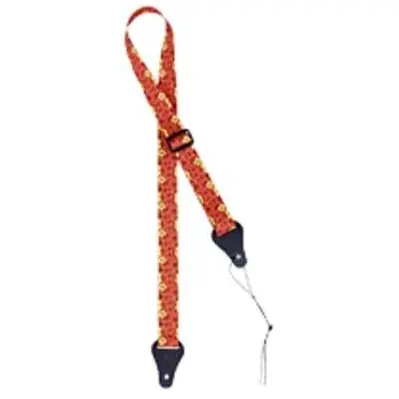 Ortega OUS-ORFL Ukulelengurt Nylon Orange Flower Solange Der Vorrat Reicht