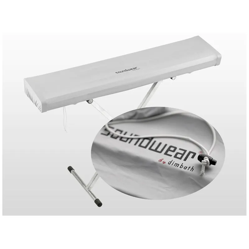Soundwear by Dimbath Elastische Keyboard Abdeckhaube silber (102 bis 125 cm) Heißes Angebot