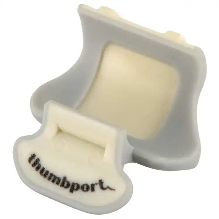 Thumbport Daumenstütze für Querflöte Grau Elfenbein Begrenztes Angebot