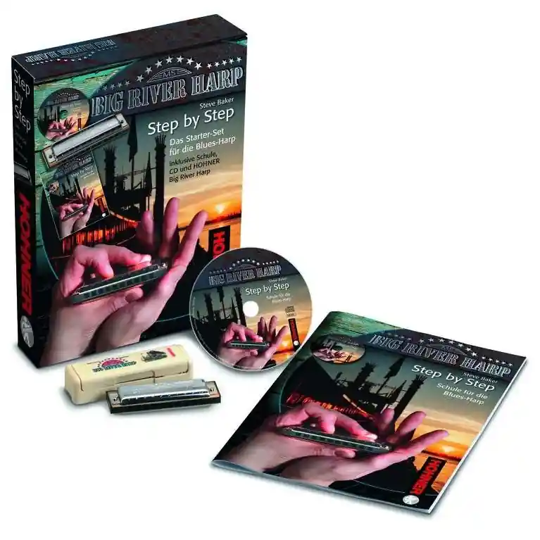 Markenware Hohner Step by Step Starterset für Blues-Harp