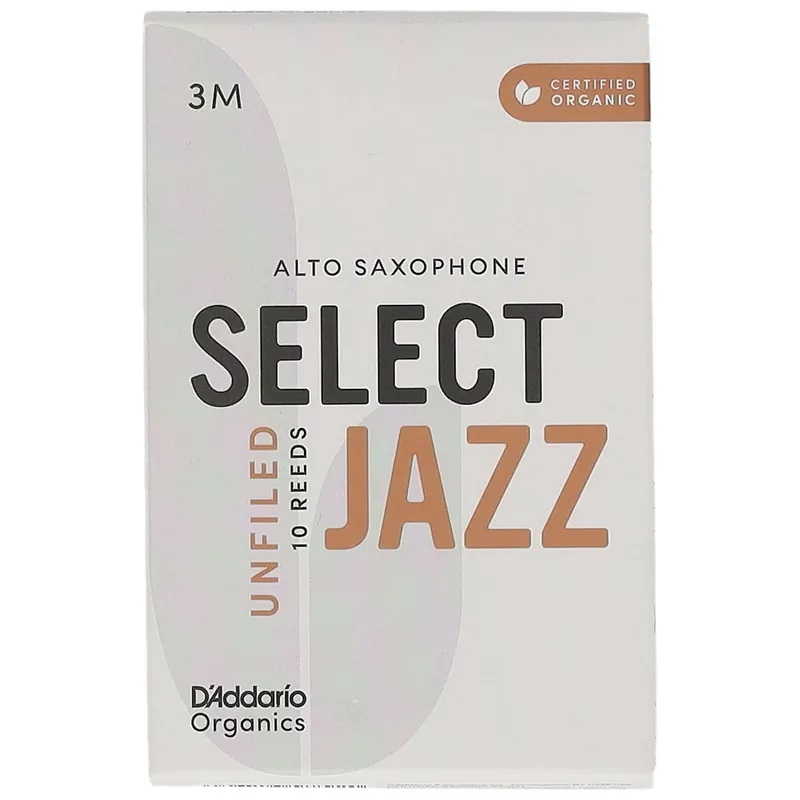 Preisreduziert D’Addario Woodwinds Organic Select Jazz Unfiled - Alt Saxophone 3M - 10er pack