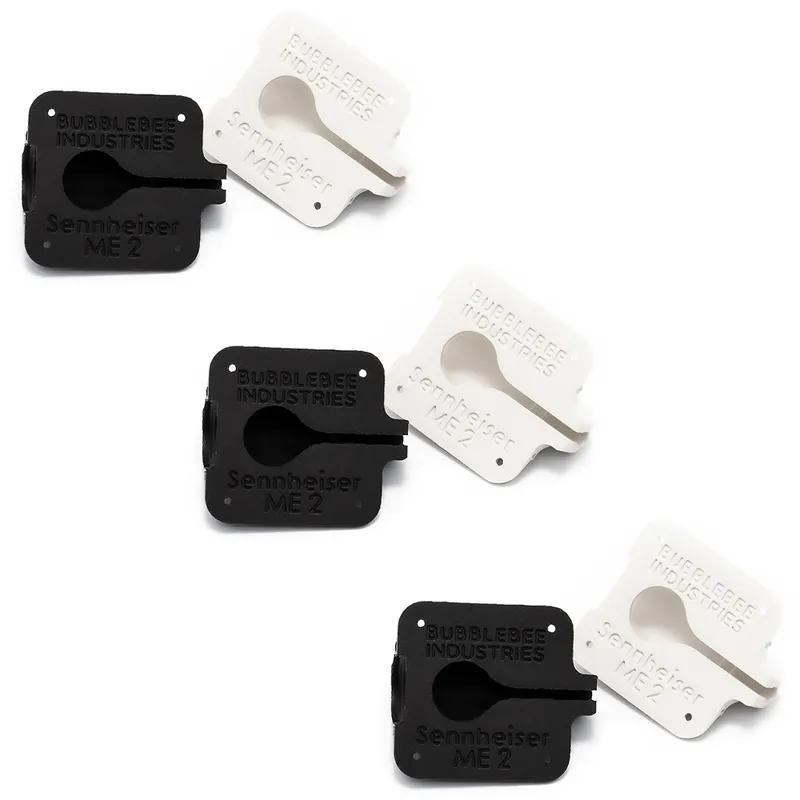 Bestpreis Bubblebee - Lav Concealer - Sennheiser ME 2 - 6er Set (3xSchwarz und 3x Weiß)
