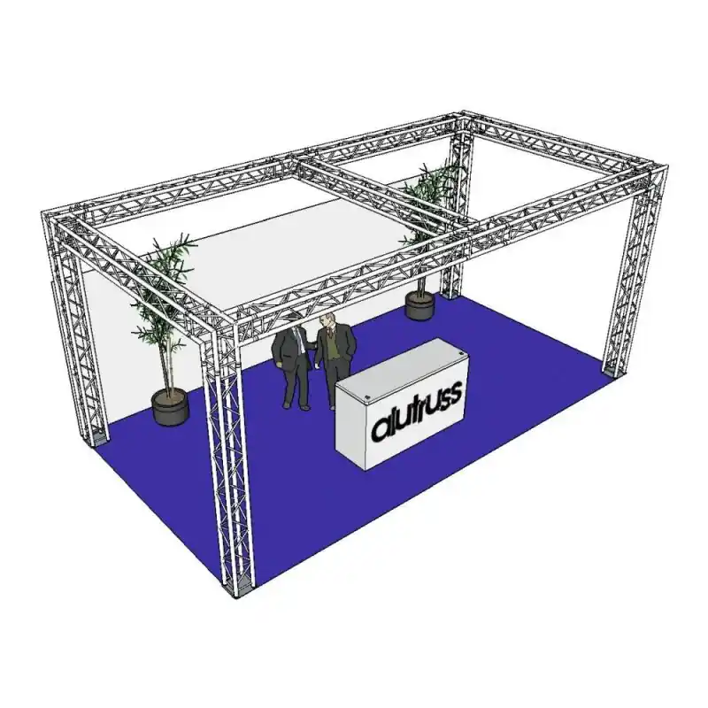 Wochenendangebot ALUTRUSS Traversenset QUADLOCK 6082 Rechteck 7,71x4x3,5m (BxTxH)