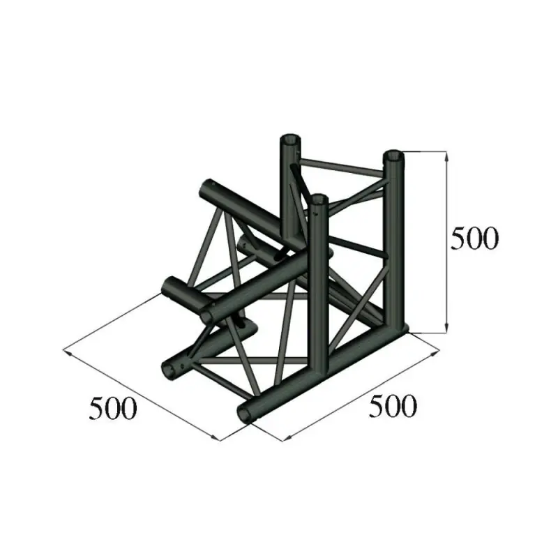 Zertifiziert ALUTRUSS TRILOCK S-PAL-34 3-Weg-Ecke / links