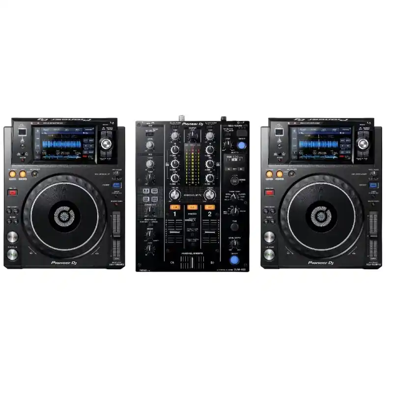 Zertifiziert Pioneer DJ XDJ-1000MK2 2er Set + Pioneer DJ DJM-450MK2
