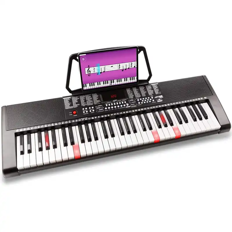 B-Ware - MAX KB5 Keyboard für Einsteiger mit 61 Leuchttasten Preisknaller