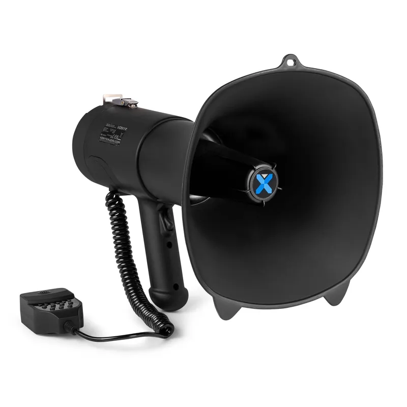 B-Ware - Vonyx MEG090 Megaphon mit Sirene und abnehmbarem Mikrofon – 90 Watt Megafon – mit Bluetooth – mattschwarz Sofort Bestellen