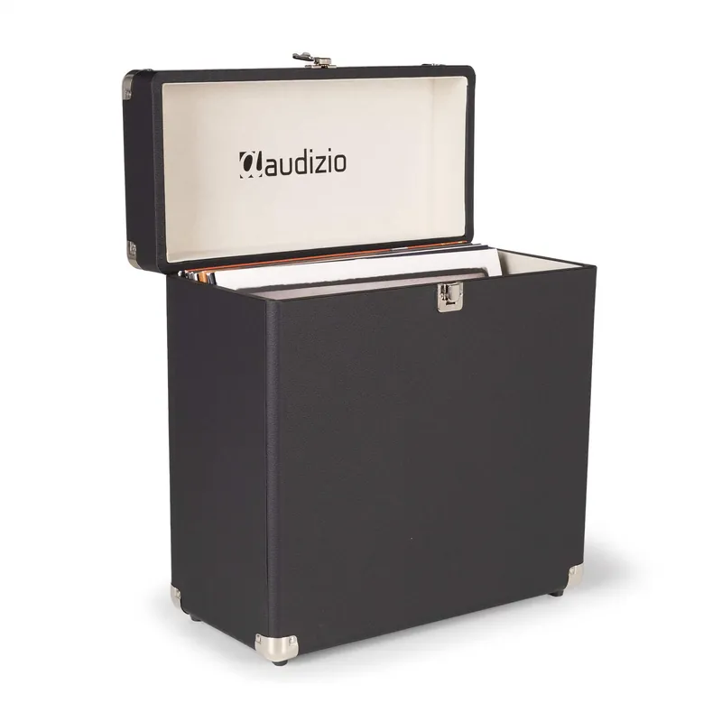 Neue Ware B-Ware - Audizio RC32 Plattenkoffer für 30 bis 35 Schallplatten - Schwarz