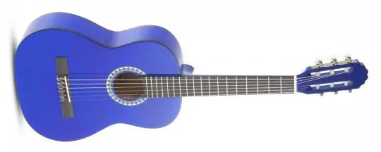 PURE GEWA Klassikgitarre Basic 1/2 Größe transparent blau Neue Ware