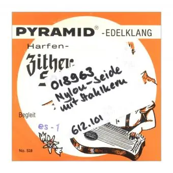 Super-Preis Pyramid 612.101 Edelklang Zither Begleitsaite es-1 NOS