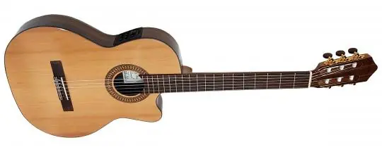 Neuheit Kirkland Vega Luna-CE Elektroakustik Konzertgitarre, Thin