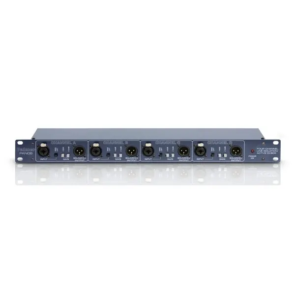 Neu Palmer Pro PAN 08 - 19" DI-Box/Line Isolator 4 Kanal aktiv