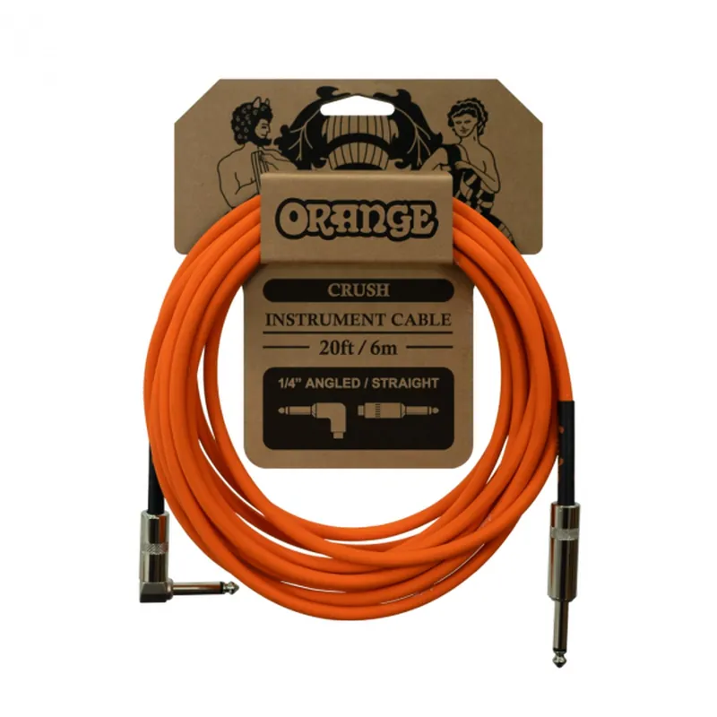 Orange Winkelklinke Instrumentenkabel 6 m Schneller Versand