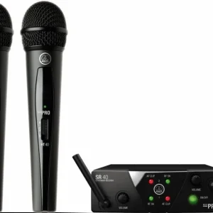 AKG WMS40 Mini Dual Vocal Set - ISM - Set aus 2 Funkmikrofonen und Empfänger Sichere Zahlung