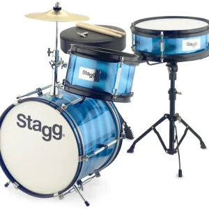 Heißes Angebot Stagg Kinderschlagzeug TIM JR 3/12B BL Blau