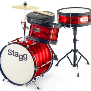 Stagg Kinderschlagzeug TIM JR 3/12B RD Rot Versand Am Gleichen Tag
