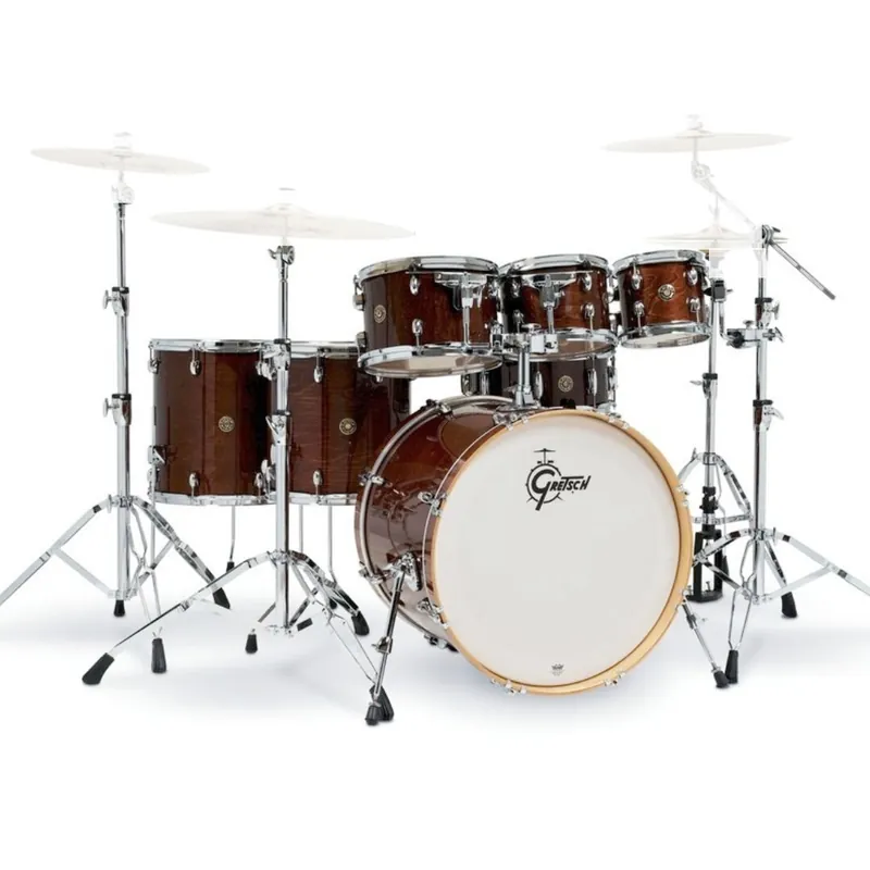 Schneller Versand Gretsch Kesselsatz Catalina Maple Walnut Glaze 7-teilig XXL Schlagzeug