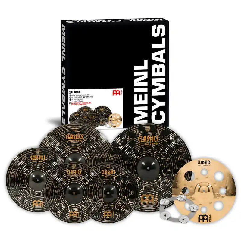 Meinl CCD5802 Cymbals Classics Custom Dark Set 4 teilig + Ching Ring Top-Angebot