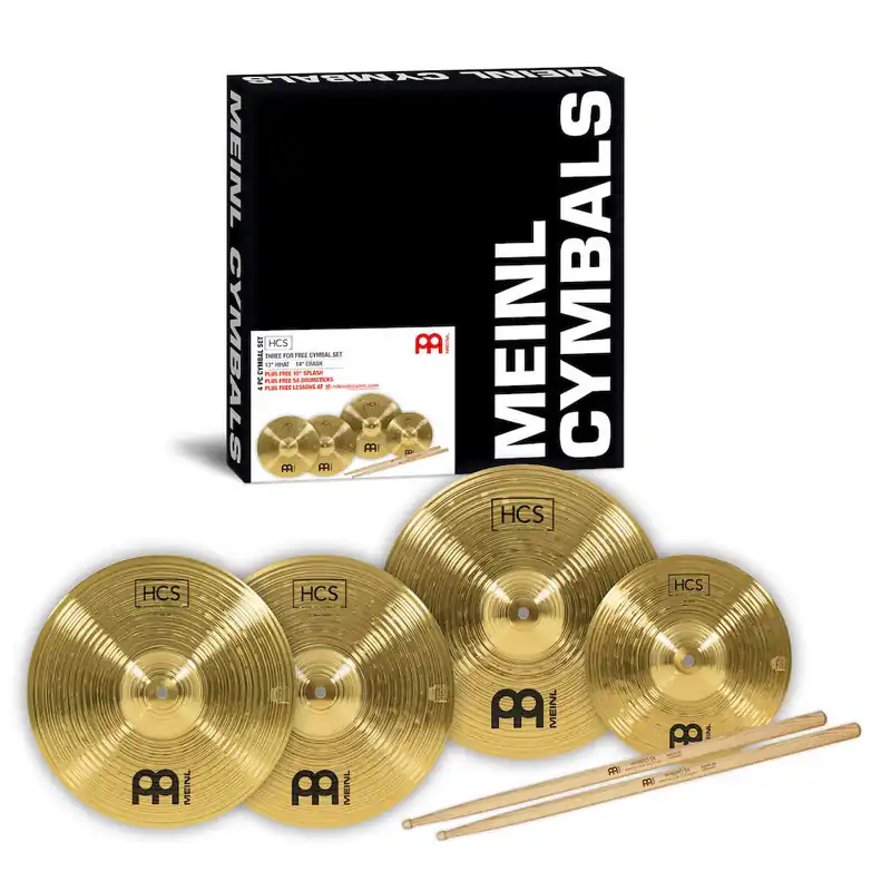 Nur Heute Meinl HCS1314+10S HCS Bonus Pack + SB106 Hybrid Drumsticks