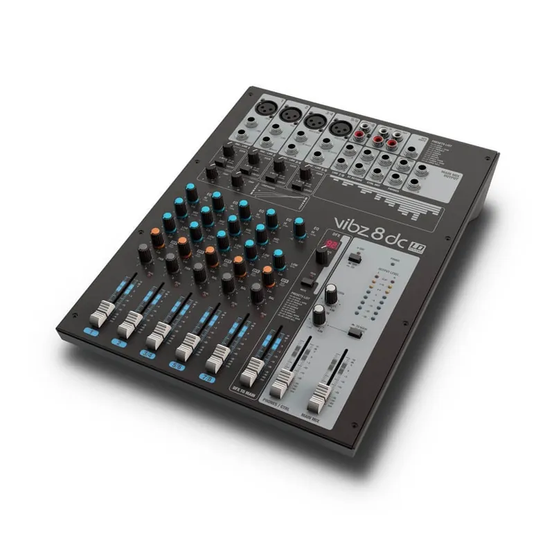 LD Systems VIBZ 8 DC - 8-Kanal Mischpult mit DFX Top-Seller